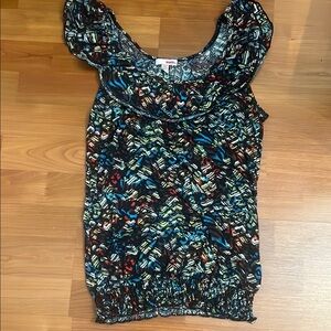 BONGO Black and Blue Stylish Tank Top